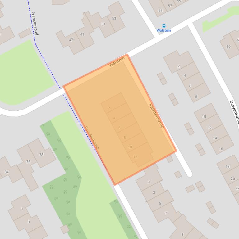 Kaart van postcodegebied 3848AV.