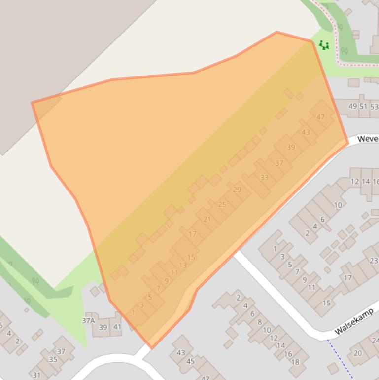 Kaart van postcodegebied 3848CN.