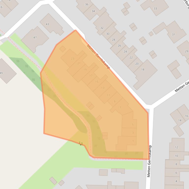 Kaart van postcodegebied 3848CV.