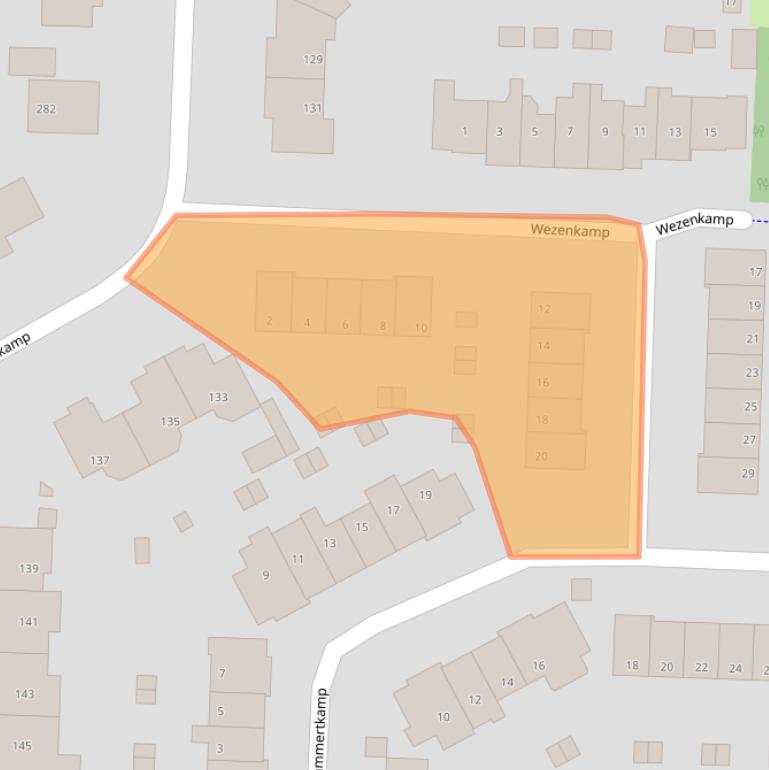 Kaart van postcodegebied 3848DH.