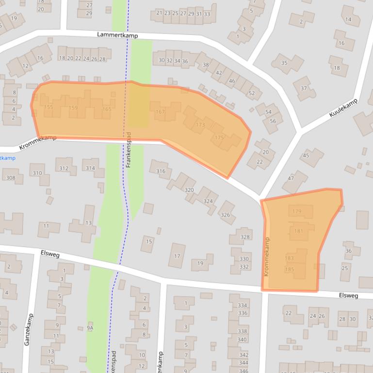 Kaart van postcodegebied 3848DS.