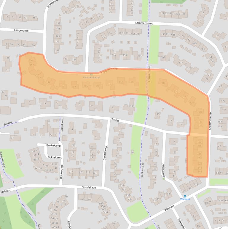 Kaart van postcodegebied 3848DW.
