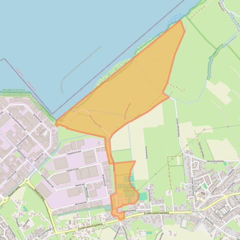 Kaart van postcodegebied 3849BM.