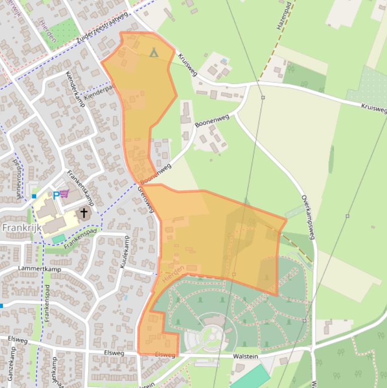 Kaart van postcodegebied 3849MT.