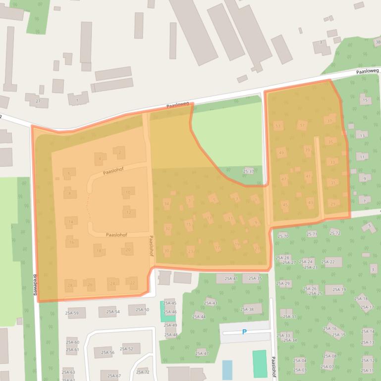 Kaart van postcodegebied 3849MW.