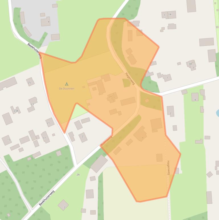 Kaart van postcodegebied 3849NL.