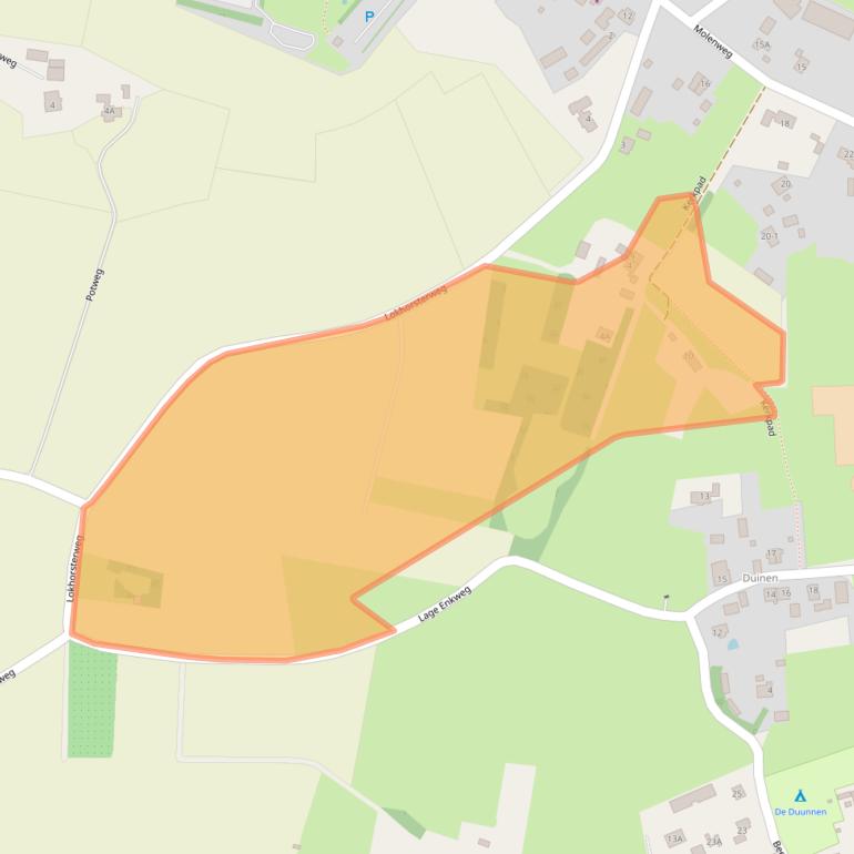 Kaart van postcodegebied 3849NP.