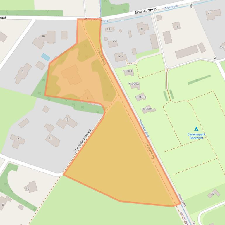 Kaart van postcodegebied 3849PP.