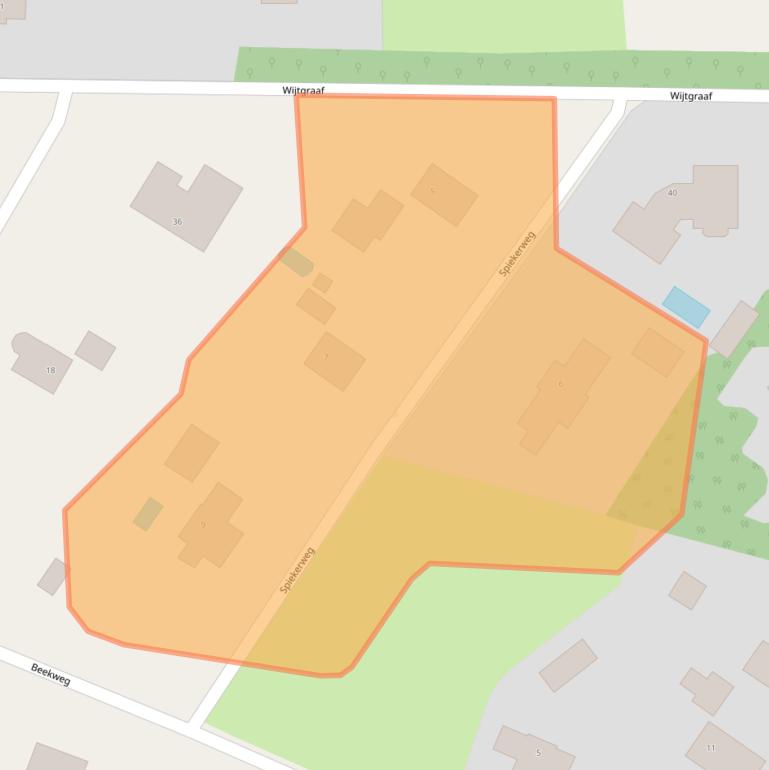 Kaart van postcodegebied 3849PT.