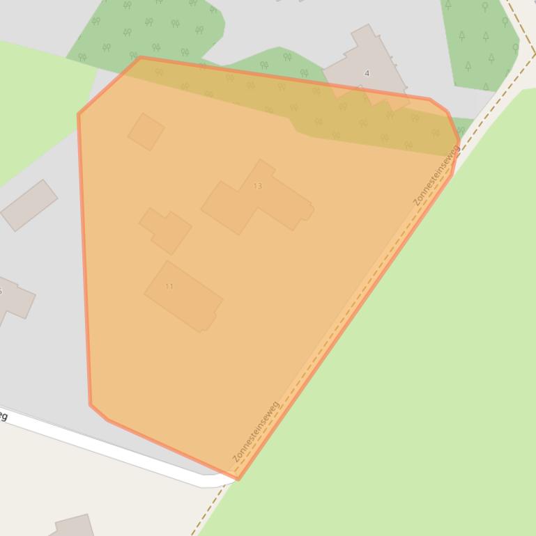 Kaart van postcodegebied 3849RA.