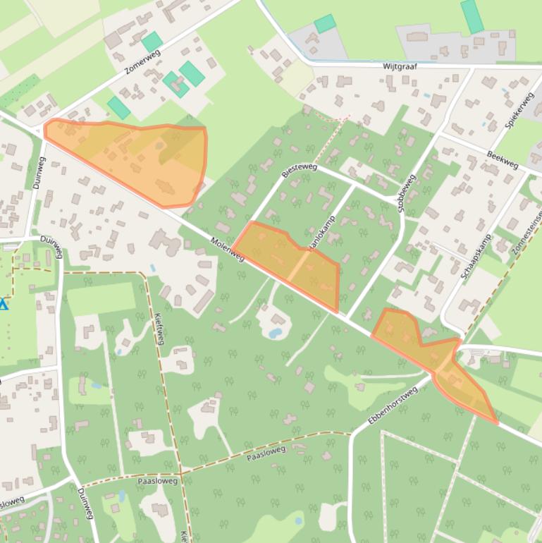 Kaart van postcodegebied 3849RL.