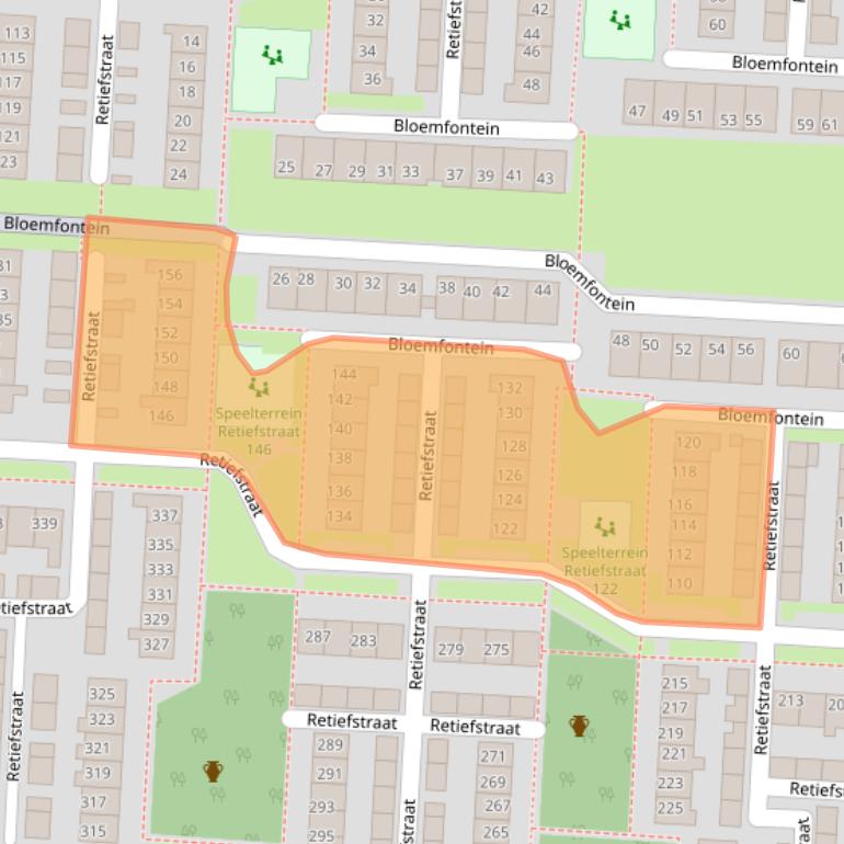 Kaart van postcodegebied 3851AP.