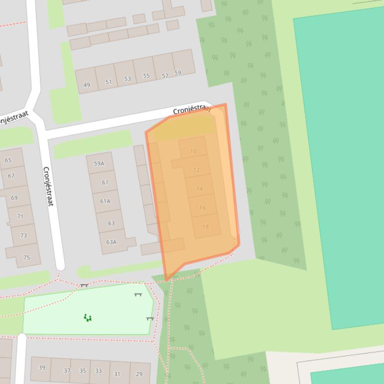 Kaart van postcodegebied 3851AT.