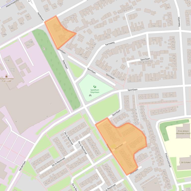 Kaart van postcodegebied 3851BN.