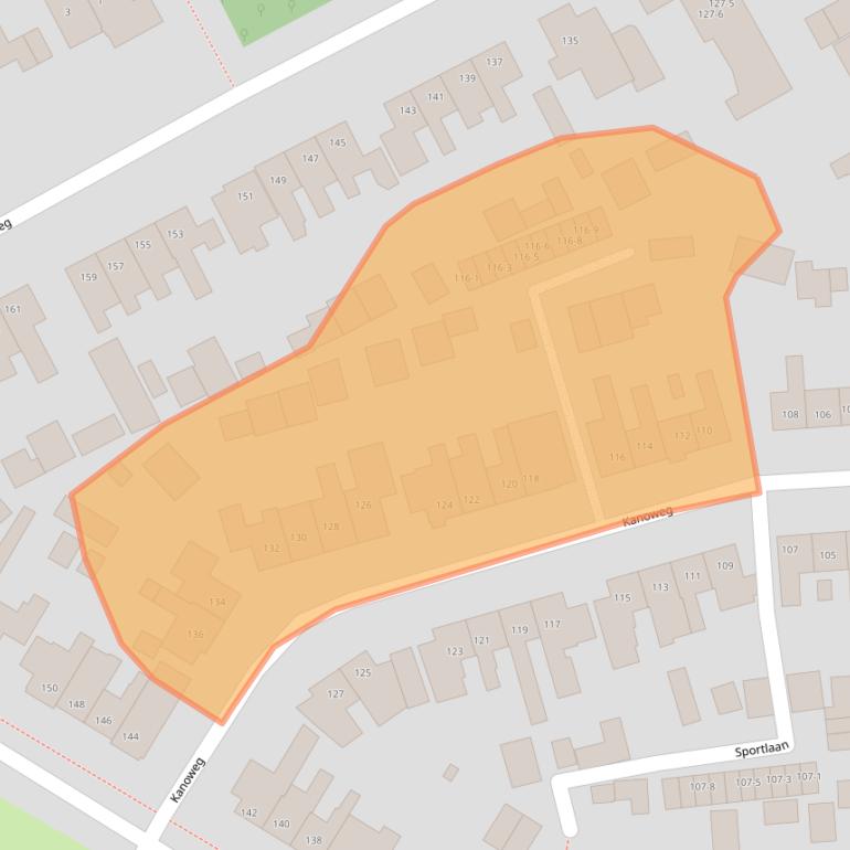 Kaart van postcodegebied 3851DG.