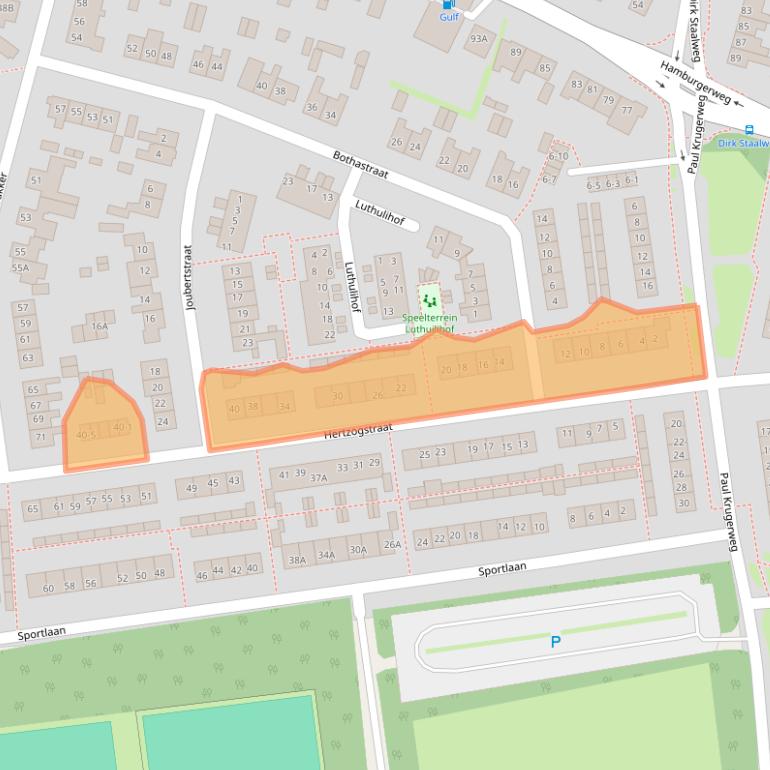 Kaart van postcodegebied 3851DL.