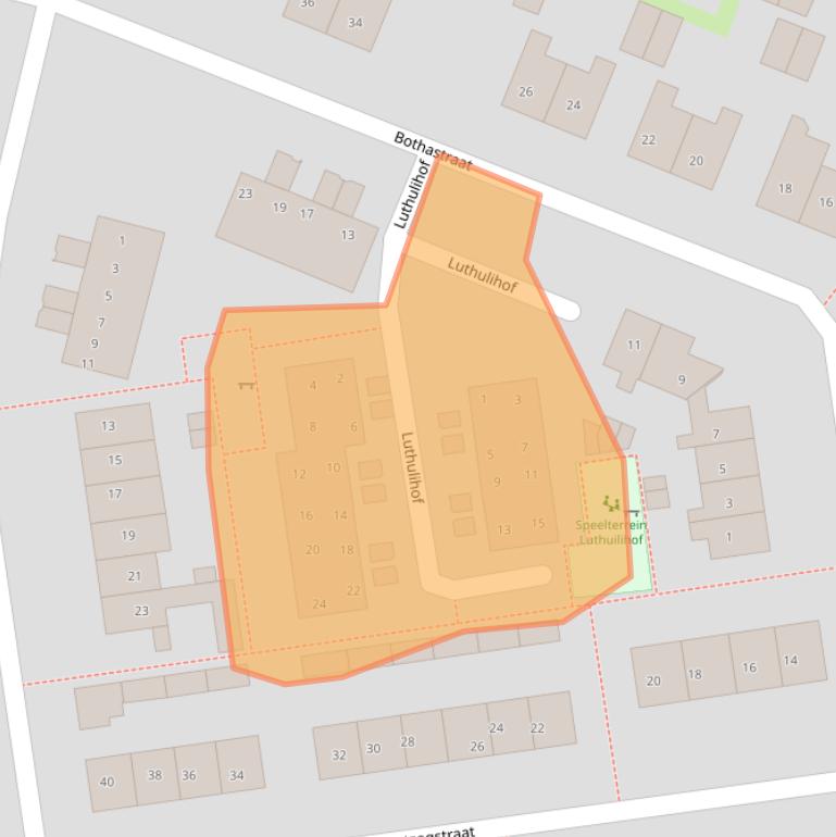 Kaart van postcodegebied 3851DS.