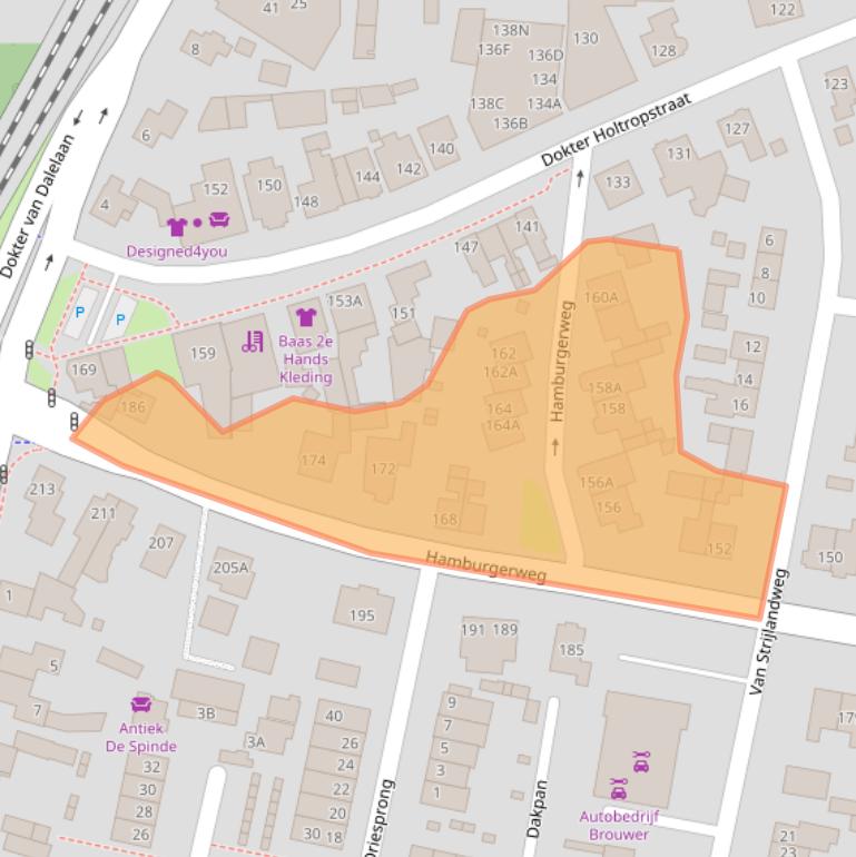 Kaart van postcodegebied 3851ER.