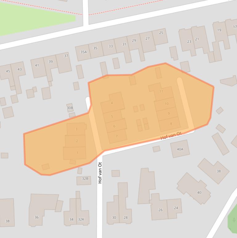 Kaart van postcodegebied 3851GC.