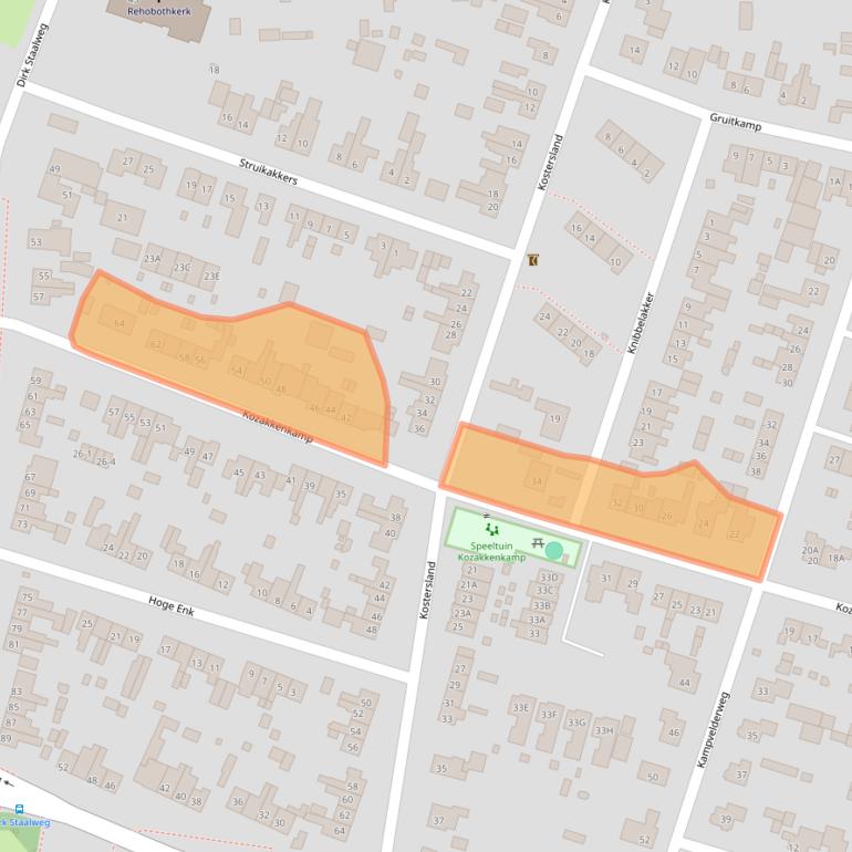 Kaart van postcodegebied 3851GL.