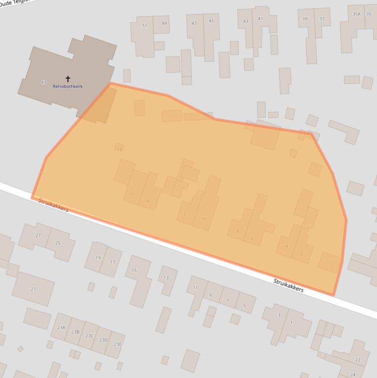 Kaart van postcodegebied 3851HE.