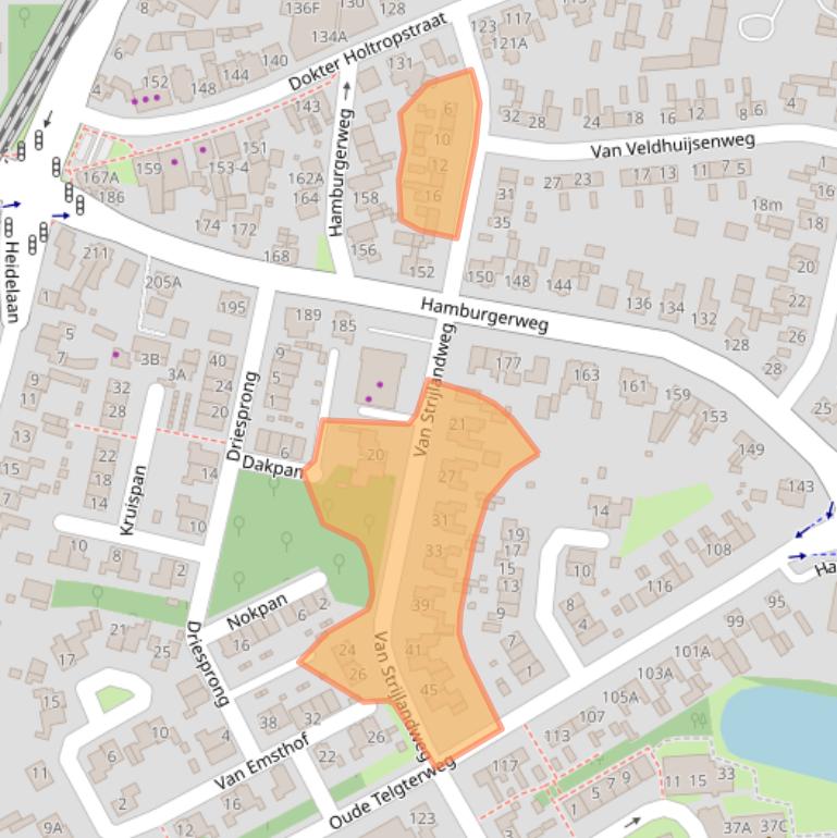 Kaart van postcodegebied 3851JN.