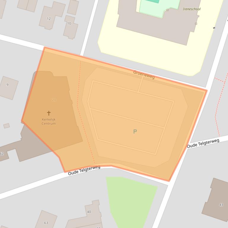 Kaart van postcodegebied 3851LE.