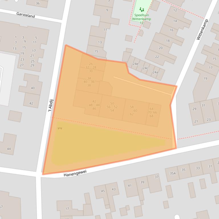 Kaart van postcodegebied 3851MH.