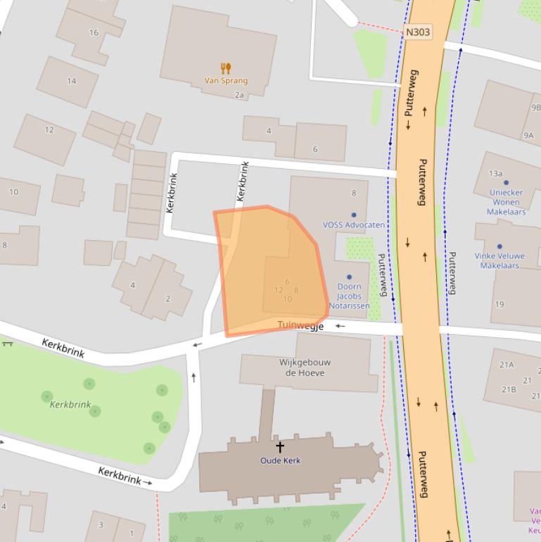 Kaart van postcodegebied 3851MK.