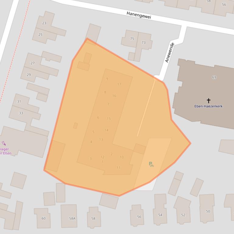 Kaart van postcodegebied 3851ML.