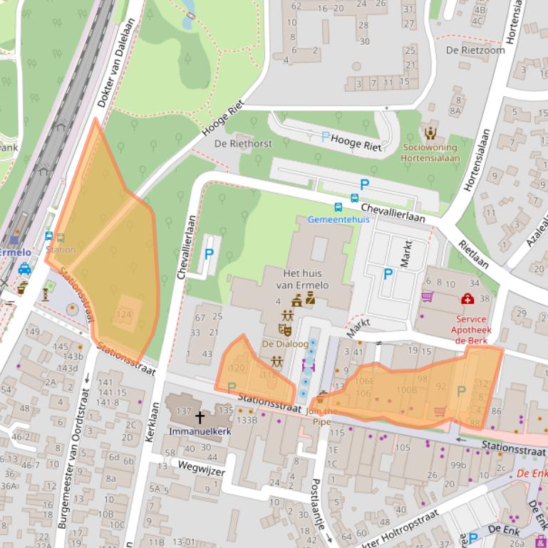 Kaart van postcodegebied 3851NL.