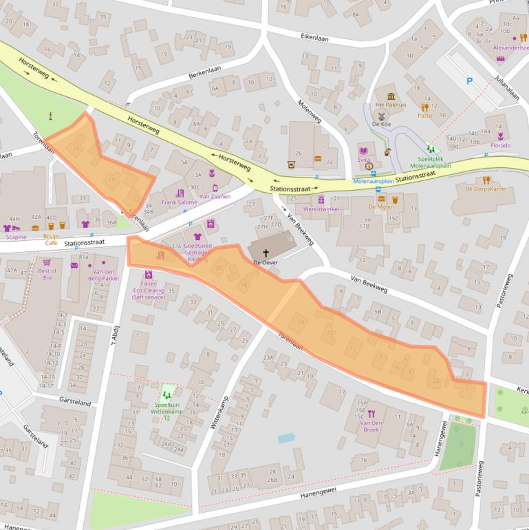 Kaart van postcodegebied 3851NR.