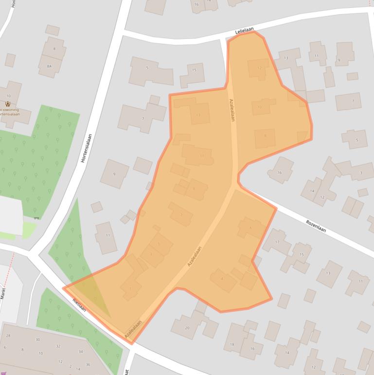 Kaart van postcodegebied 3851PC.