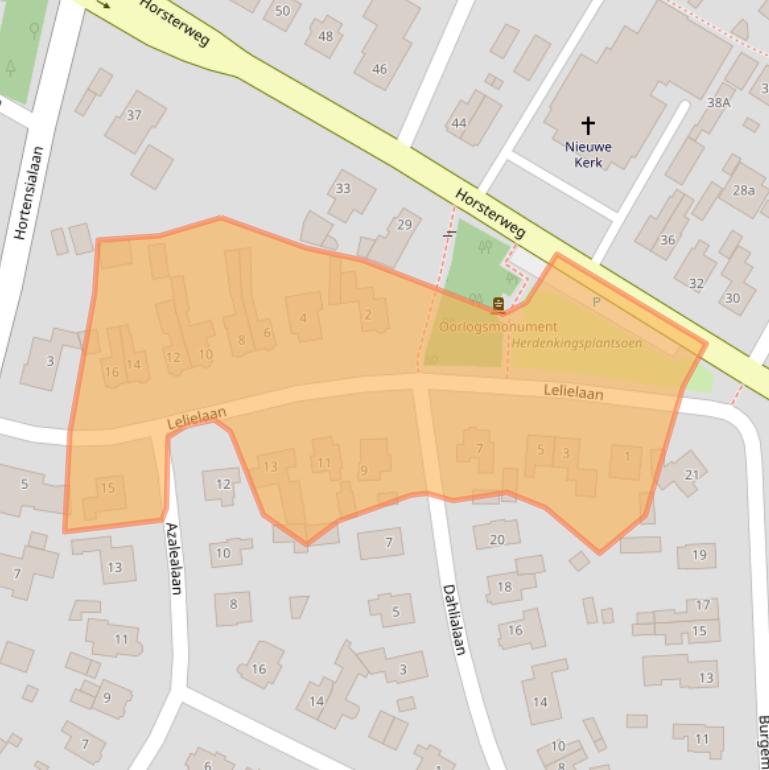 Kaart van postcodegebied 3851PG.