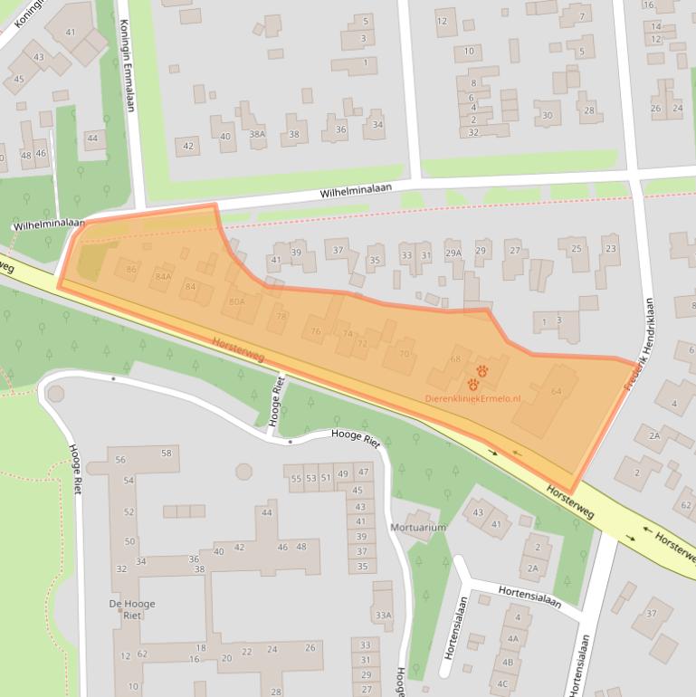 Kaart van postcodegebied 3851PL.