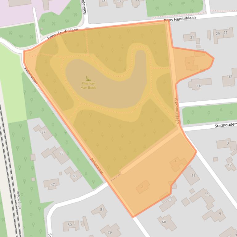 Kaart van postcodegebied 3851RL.