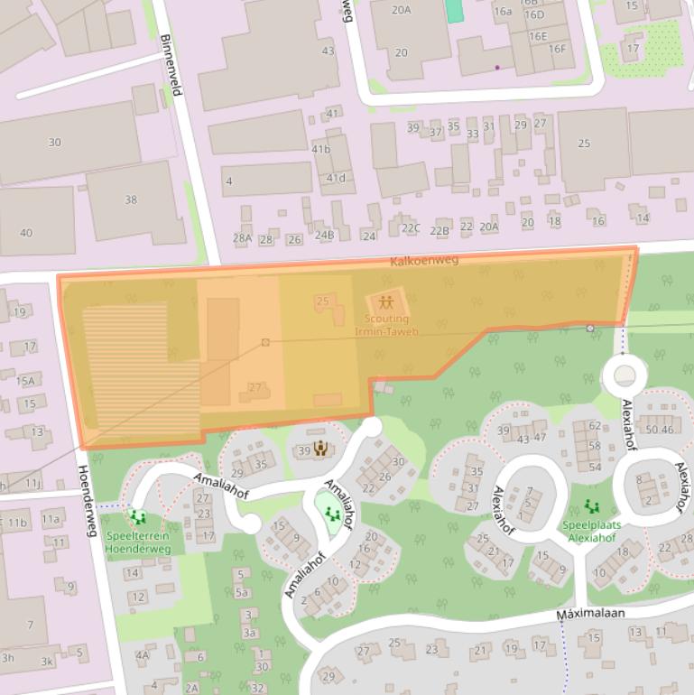 Kaart van postcodegebied 3851SB.