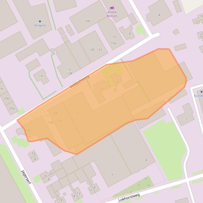 Kaart van postcodegebied 3851SG.