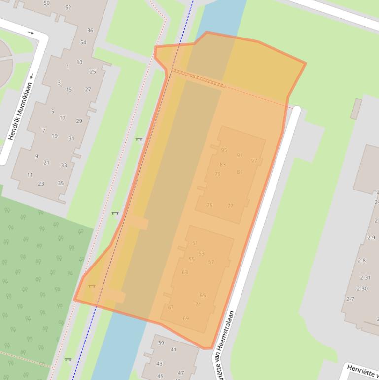 Kaart van postcodegebied 3851WC.