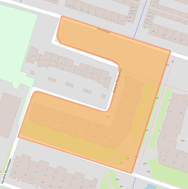 Kaart van postcodegebied 3851WE.