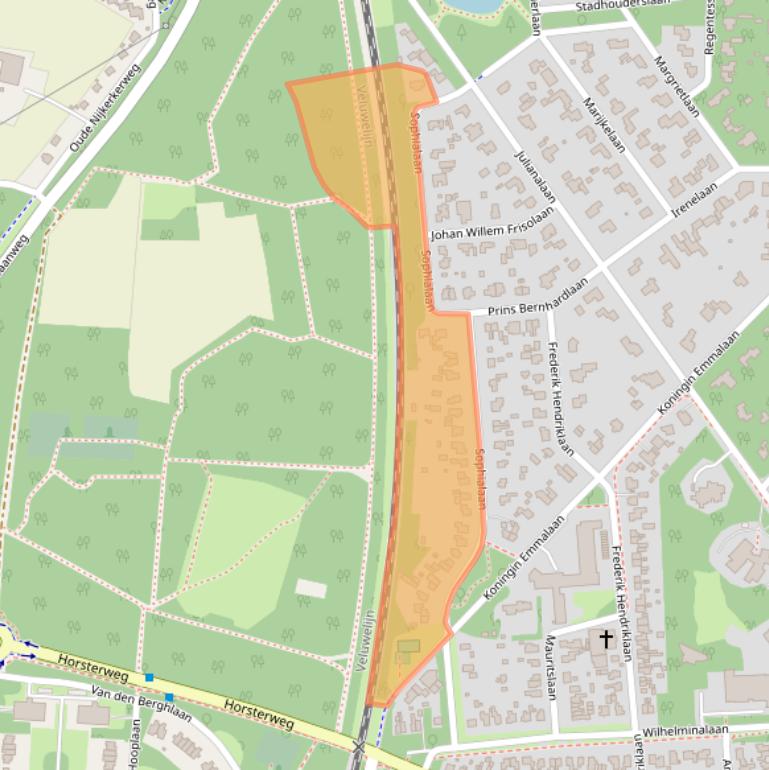 Kaart van postcodegebied 3851XH.