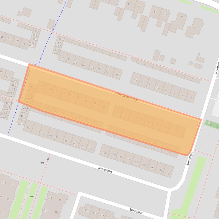 Kaart van postcodegebied 3851ZC.