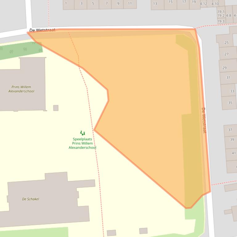 Kaart van postcodegebied 3851ZV.