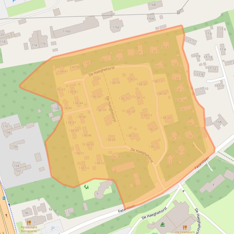 Kaart van postcodegebied 3852AN.