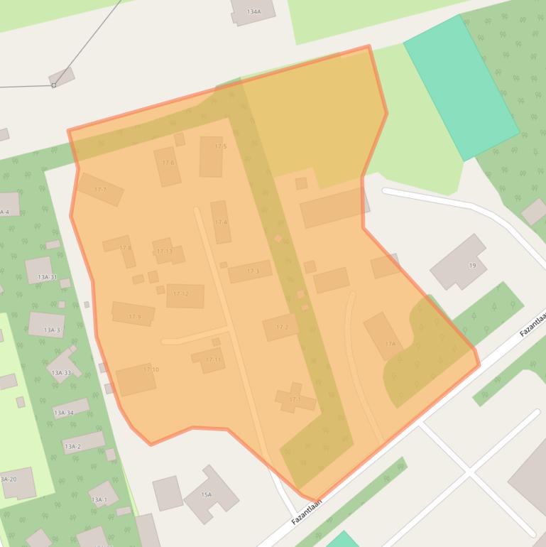 Kaart van postcodegebied 3852AP.