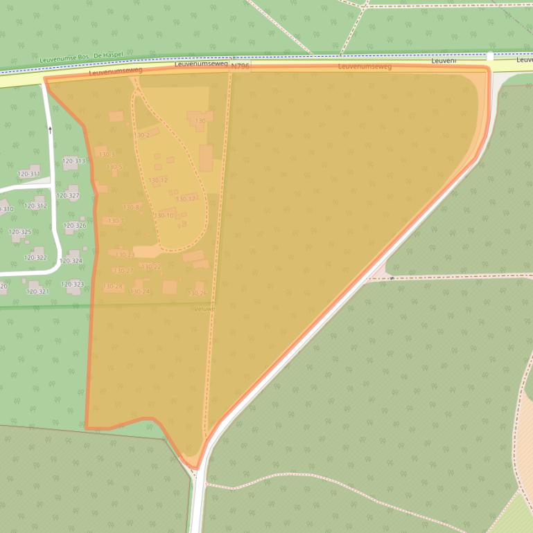 Kaart van postcodegebied 3852AX.