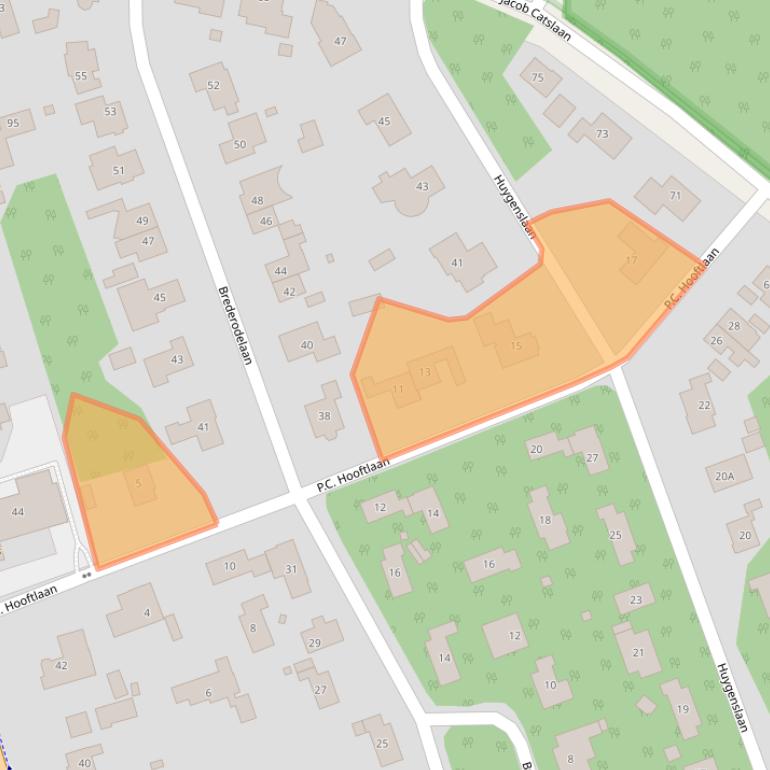 Kaart van postcodegebied 3852BD.