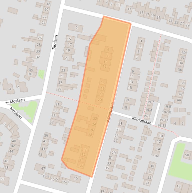 Kaart van postcodegebied 3852CX.