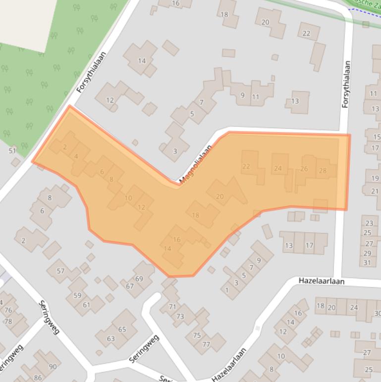 Kaart van postcodegebied 3852JB.