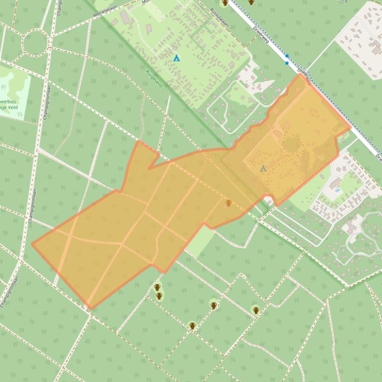 Kaart van postcodegebied 3852MC.